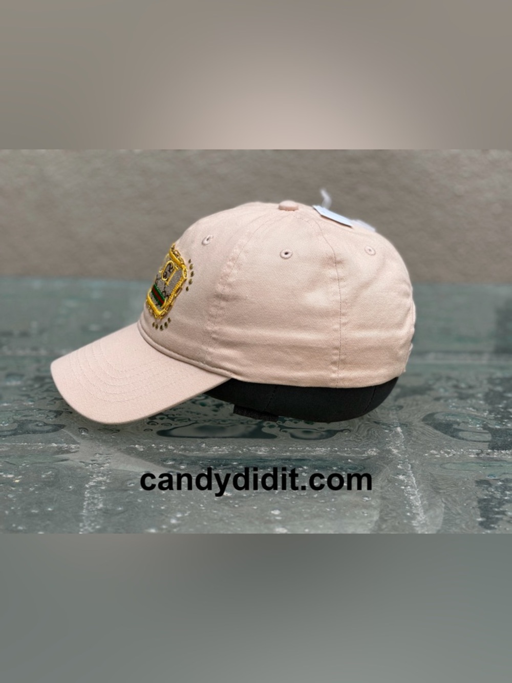 NWT Handmade Gucci Glamour Ball Cap With Chain accents - Picture 8 of 10